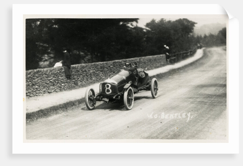 Motorcar no.8 W.O.Bentley, in a D.F.P. (Doriot, Flandrin & Parant) 1914 Tourist Trophy motorcar race by Anonymous