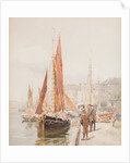 Fishing boats, Douglas Harbour by John Miller Nicholson