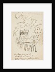 Ink sketch of Horse and Carriage with the note ‘Mr Pears and Mr . Sprightly and Poppet drawn. While--- was gathering elder blown 1797’ by Mary Anne Goodman