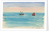 Ships at sea by Unknown