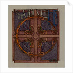 To the virtue of his Crucifixion with, The Deer's Cry (St Patrick's Hymn) by Archibald Knox