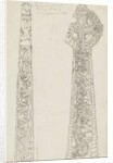 Cross in Braddan Churchyard, north side and west side by S. Staples