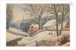 Snow scene, Isle of Man by Unknown