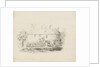East View of Ballamoar, Isle of Man. View of white-washed house with greenery across its front with fence in front of it by Unknown