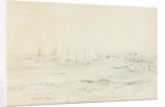 Vessels at anchor, Douglas Bay by Unknown