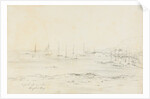 Vessels at anchor, Douglas Bay by Unknown