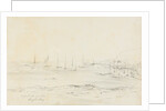 Vessels at anchor, Douglas Bay by Unknown