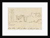 Pencil Drawing of Rushen Abbey Ruins 'Balla Salla Abby - Isle of Man - 5 August 1774' by Unknown