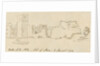 Pencil Drawing of Rushen Abbey Ruins 'Balla Salla Abby - Isle of Man - 5 August 1774' by Unknown