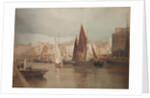 The North Quay with old St Matthew's by John Miller Nicholson