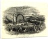 The starting of the Great Wheel at the Mines, Laxey Glen Sept 1854 by Unknown