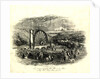 The starting of the Great Wheel at the Mines, Laxey Glen Sept 1854 by Unknown