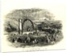 The starting of the Great Wheel at the Mines, Laxey Glen Sept 1854 by Unknown
