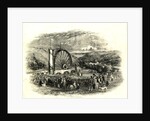 The starting of the Great Wheel at the Mines, Laxey Glen Sept 1854 by Unknown