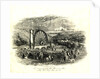 The starting of the Great Wheel at the Mines, Laxey Glen Sept 1854 by Unknown