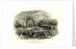 The starting of the Great Wheel at the Mines, Laxey Glen Sept 1854 by Unknown