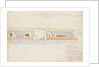 Colour section showing relative position of cists and flint earth Port St Mary 1888 by Frederick Swynnerton