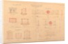 Plan of Isle of Man Railway type level crossing lodges and gates by Henry Vignoles
