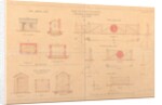 Plan of Isle of Man Railway type level crossing lodges and gates by Henry Vignoles