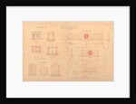Plan of Isle of Man Railway type level crossing lodges and gates by Henry Vignoles