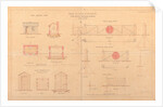 Plan of Isle of Man Railway type level crossing lodges and gates by Henry Vignoles