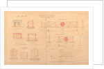 Plan of Isle of Man Railway type level crossing lodges and gates by Henry Vignoles