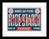 Sulby Glen Rice Starch, Ramsey, Isle of Man 'None so Pure, None So Strong' by Fred Jones & Co. Lithographers