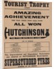 Poster promoting Hutchinson Superstudded Tyres used at the 1923 TT by Unknown