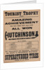 Poster promoting Hutchinson Superstudded Tyres used at the 1923 TT by Unknown