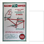 Railway Air Services the Manx Airway Section From England to Isle of Man in 40 minutes by Railway Air Services Ltd.