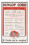 Dunlop Cord motor cycle tyres poster setting out successes on these tyres during the 1924 season by Unknown