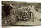 Tom Thornycroft, smash at Kirk Michael, 1907 Tourist Trophy motorcar race by Anonymous