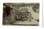Tom Thornycroft, smash at Kirk Michael, 1907 Tourist Trophy motorcar race by Anonymous