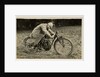 Jake de Rosier poses aboard an Indian machine, 1911 TT (Tourist Trophy) by Anonymous