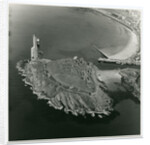 Aerial view of Peel Castle taken from the west by Manx Technical Publications Ltd