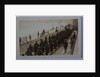 First World War soldiers marching through Ramsey by George Bellett Cowen