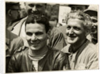 Carlo Ubbiali, winner of the 1956 Ultra Lightweight and Lightweight Race TT (Tourist Trophy) by T.M. Badger