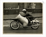 Werner Haas riding NSU number 3, 1954 125 or 250cc TT (Tourist Trophy) by T.M. Badger