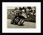 John Surtees riding as number 81 at Kate's Cottage, 1956 Senior TT (Tourist Trophy) by T.M. Badger