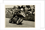 John Surtees riding as number 81 at Kate's Cottage, 1956 Senior TT (Tourist Trophy) by T.M. Badger