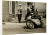 Fron Purslow, aboard 124cc Ducati (number 18), 1958 125 TT (Tourist Trophy) by T.M. Badger