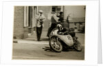 Fron Purslow, aboard 124cc Ducati (number 18), 1958 125 TT (Tourist Trophy) by T.M. Badger