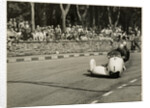 Walter Schneider aboard a BMW sidecar outfit (number 1), 1958 Sidecar TT (Tourist Trophy) by T.M. Badger