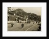 Competitors leaving the start line during the mass start of the 1958 250cc TT (Tourist Trophy) by T.M. Badger