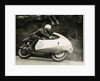 Bob Brown, TT (Tourist Trophy) rider, riding as number 25 by T.M. Badger