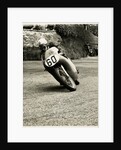 Eric Hinton, TT (Tourist Trophy) rider, riding 500cc Norton (number 60) by T.M. Badger