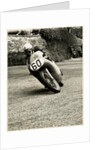 Eric Hinton, TT (Tourist Trophy) rider, riding 500cc Norton (number 60) by T.M. Badger