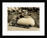 Bill Lomas TT (Tourist Trophy) rider aboard machine number 12 by T.M. Badger