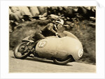 Bill Lomas TT (Tourist Trophy) rider aboard machine number 12 by T.M. Badger