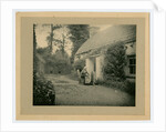 Margaret Lace (known as 'Mother Lace') spinning outside her cottage by George Bellett Cowen